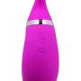 ARIRRA Licking Vibrator Tongue Oral Sex Toy Vibrator Blow Job Wand Massager 12 Speed Vibration and Suction