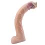 FAAK Super Thick Giant Phallus Realistic Dildo 50.5cm Novelties Sex Toy Simulation Penis Dildo Sex Toy for Women 083 (Skin Color)