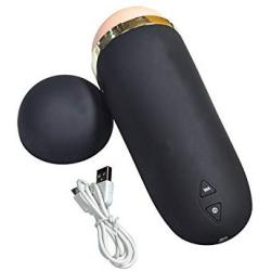 RESTART Emulational Realistic Top-level Male Masturbation Cup Penis Massager Adult Sex Toys Muti-speed Vibration Masturbator Pussy Stroker,USB Charged