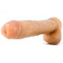 14" Extra Long Thick Realistic Dildo - Monster Cock and Balls Dong - Suction Cup Harness Cup - Sex Toy for Women - Sex Toy for Adults (Beige)