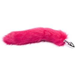 FeiGu Anal Plug Fox Tail Butt Plug Stainless Steel Cosplay Sex Toys for Women 15 (Hot Pink)