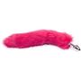 FeiGu Anal Plug Fox Tail Butt Plug Stainless Steel Cosplay Sex Toys for Women 15 (Hot Pink)