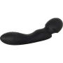 Evolved Novelties Silicone USB Rechargeable Waterproof Wanderlust Dual Sided Powerful Wand Massager Black