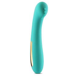 Rechargeable Powerful Dildo - 7 Functions Clitoral G spot Vibrating Massager - Body Safe Silicone and Waterproof - Help You Reach Orgasm More Often - Great Addition to Your Toy Box (Teal)