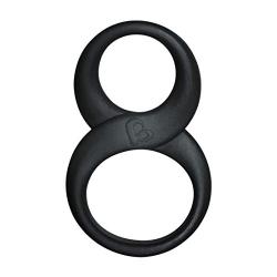 Rocks Off 8 Ball Cock Rings, Black, 9 Ounce