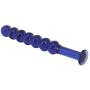 Eastern Delights 7 Beads Glass Pleasure Toys, Anal Training Butt Plug for Beginners (Deep Blue)