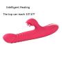 Stretch + Telescopic Heating + Clitoris Vibration G Spot Vibrator Wand, USB Charging Powerful Dual Motor Rabbit Vagina Vibrate Stimulator Massager Clit Masturbation Dildo for Female Women Girl Coupl