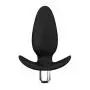 Premium Platinum Silicone Powerful 10 Vibrating Function Waterproof Silicone Anal Anchor Butt Plug - Sex Toy for Women - Sex Toy for Men (Black)