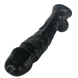 Lovely Wand Massager Beginner Waterproof Toy Black PVC Material 9.3 Inch