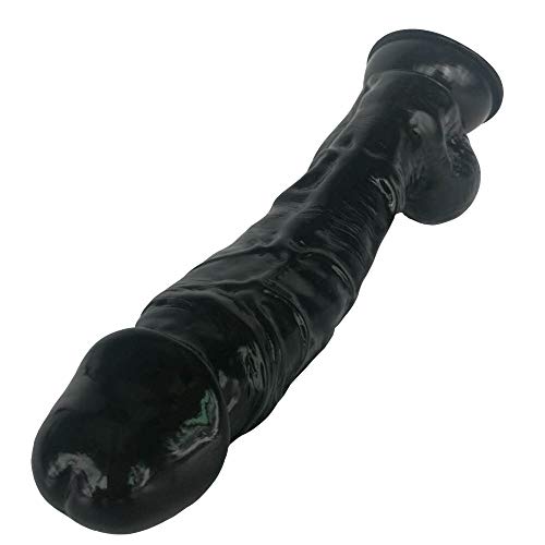 Lovely Wand Massager Beginner Waterproof Toy Black PVC Material 9.3 Inch