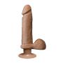 The Vibro Realistic Cock Ur3 Vibrator Mulatto, 8 Inch