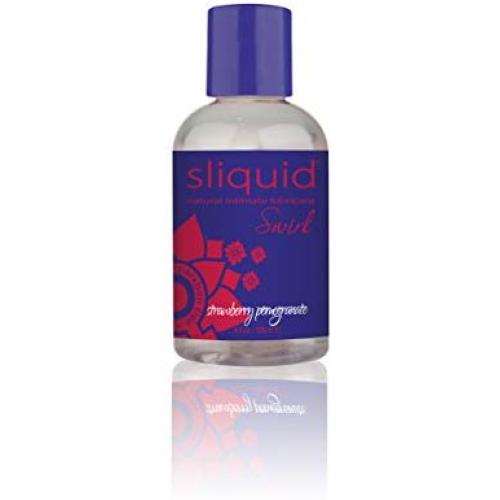 Sliquid Swirl Natural Water Based Lubricant, Strawberry Pomegranate, 4.2 Ounce