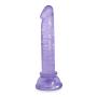 JSCRlove Realistic Ultra Soft-Ďîldɔ Women Body Wand Massager Relaxing Toy,Beginners Lifelike Suction Cup Tools,Transparent Purple Women Dresses