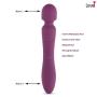 LoveI Dual Motor Wand - Waterproof Rechargeable Dildo Vibrator Adult Sex Toys for Women Massager with 3 Speed Options and 7 pulsating Patterns - Clitoris Stimulator Personal Electric Massagers