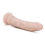 Edens 8.5" Realistic Vaginal and Anal Long Dildo - G Spot Stimulating Curved Dong (Beige)