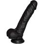 Gift Box Secret Servicer Huge Dildo 9 Inch Big Boy Black Silicone Dildo with Suction Cup 10" Length, 7.5" Insertable, 2" Diameter, 6.2" Circumference Made in France 1 YR Return Policy!