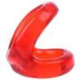 Aixia Double Rings Delay Ejaculation Mens Cock Rings (red)