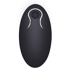 Men Wand Massager Quiet Strong Powerful Massager Personal Release Wireless Control Waterproof USB Rechargeable Safe Silicone Massager with Ripple Black