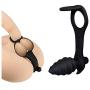 Sexbaby Anal Plug 10 Speed Vibrator Prostate Massager for Male Vibrating Anal Play with 2 Erection Enhancing Cock Ring Adult Sex Toy for Male Masturbation