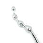 Metal Anal Beads Plug Silver Stainless Steel Anal Dildo Wand Hook Butt Plug Anus Stimulation