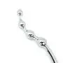 Metal Anal Beads Plug Silver Stainless Steel Anal Dildo Wand Hook Butt Plug Anus Stimulation