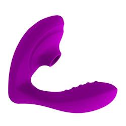 MeiYo Wearable Personal Jumpeggs with Sucking Simulator, Multispeeds Powerful Mssage for Women Silent (Purple)