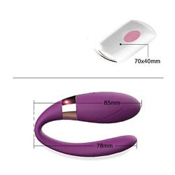 Vibrator Waterproof with a Quiet Double Vibration Mode, magnetically Rechargeable Toy for Couple Games, Wireless Remote Control