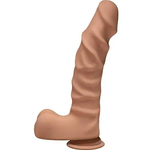 Doc Johnson The D - RagingD 9 Inch - ULTRASKYN - 9" Long and 2" Wide - Strong Suction Cup Base - O-Ring Harness Compatible Dildo - Caramel Doc Johnson The D - RagingD 9 Inch - ULTRASKYN - 9" Long and 2" Wide - Strong Suction Cup Base - O-Ring Harness Compatible Dildo - Caramel