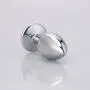 YTYC Stainless Steel Training Massager,Anal Beads Adult Sex Toys Butt Plug Sex Products Rhinestone (Light Blue)