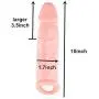 King-Sized 10 inch Amazing Performance Extender Enlargement, Extra Large 3" for Male Skin Color