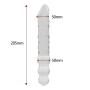 NewMaxer 11.4 inch Large Glass Dildo Big Crystal Dildo Double Ended Dildo Double Headed Dildo Big Crystal Anal Plug Large Glass Butt Plug