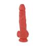 Lickerlish SPATTS 8.5" Premium Silicone Dildo Red with Suction Cup