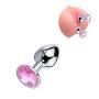 Romi Great Gift Idea Valentine s  Birthday Gift  Stainless Steel Attractive Butt Plug Anal Jewelry Small  Sm252 Shipped in Discrete Package No Invoices Included