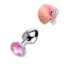 Romi Great Gift Idea Valentine s  Birthday Gift  Stainless Steel Attractive Butt Plug Anal Jewelry Small  Sm252 Shipped in Discrete Package No Invoices Included