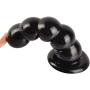 JSFQ Sex 7.87 Inches Smooth Anales Beads Plug Artifical Dildo with Suction Cup Happy TOI Necessary for Single Woman Sunglasses Skirt Jeans (Color, Black),Black (Color : Black, Size : Skin)