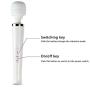 Shcasa Cordless AV Wand Massager, Powerful Handheld Neck Shoulder Massager with 10 Strong Frequency Vibration Modes (White) Shcasa Cordless AV Wand Massager, Powerful Handheld Neck Shoulder Massager with 10 Strong Frequency Vibration Modes (White)