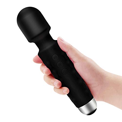 PALOQUETH Cordless Wand Massager With 20 Vibration Modes for Deep Tissue Massager for Back Neck Shoulder, Sports RecoveryPALOQUETH Cordless Wand Massager With 20 Vibration Modes for Deep Tissue Massag