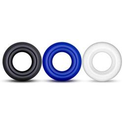 QrBxa Silicone Ring Set - Silicone Exercise Bands - Rings for Men