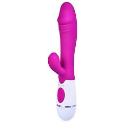 UTIMI Vibrating G Spot Rabbit Vibrator Upgraded Silicone 10 Speed Vibrations Clitoris Stimulation for Women