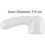 Massager Attachments Massage Accessories Accessory Attachment Silicone- Two Different Styles (White)