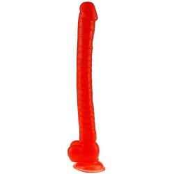 Lfcmf Ultra-Soft Realistic Toy with Suction Cup for Hands-Free Play,42cm (Color : Red)