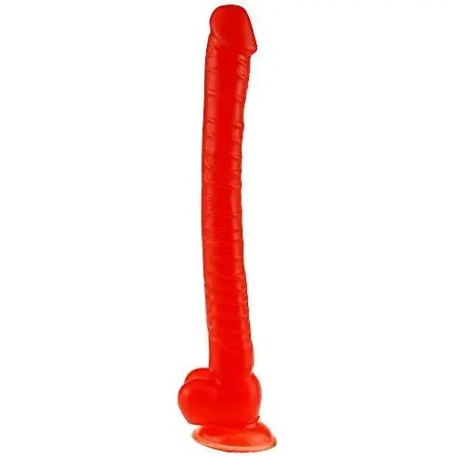 Lfcmf Ultra-Soft Realistic Toy with Suction Cup for Hands-Free Play,42cm (Color : Red)