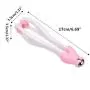 Kasmena Massager,2Pcs 2-in-1 Joints Finger Massager and Steel Ball Body Massager Stress Relief Relax Double Rubber Roller Massage Family Self Massager(Green Pink)