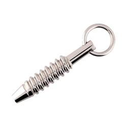 Cock Screw Male Genital Plug, Surgical Steel Urethral Stimulation Plug (10 mm)