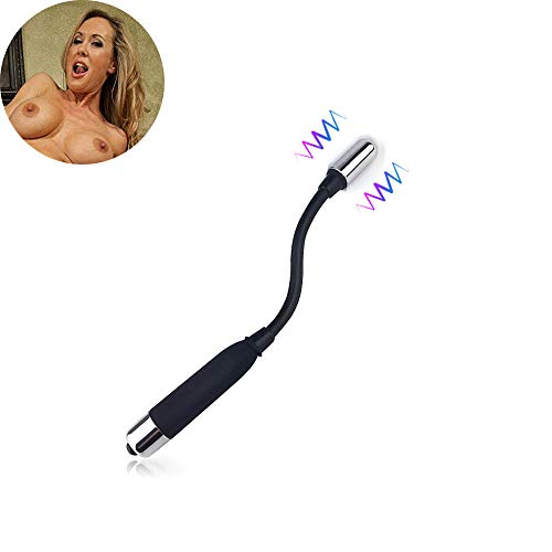 Lawani Amal Plug Beginner Bendable Smooth Waterproof Massage Stick (Black)