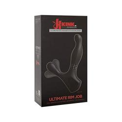 Doc Johnson Kink - Ultimate Rim Job - Silicone Prostate Massager with Rotating Ridges, Black