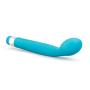 Elegant Smooth Satin Finish Curved Tip Vibrator - Multi Speed G Spot Stimulator - Waterproof - Sex Toy for Women - Sex Toy for Couples (Blue)