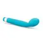 Elegant Smooth Satin Finish Curved Tip Vibrator - Multi Speed G Spot Stimulator - Waterproof - Sex Toy for Women - Sex Toy for Couples (Blue)