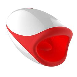 Deep Throat Oral Sex Heating Masturbator for Men Tongue Masturbation Spill Cup 7 Speeds Waterproof Vaginal Vibrator