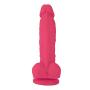 Naughty Cock Silicone Dildo - Realistic, Suction Cup - Sex Toy for Beginners, Vaginal, Anal, and G-Spot - 6.5 Inch (Pink)